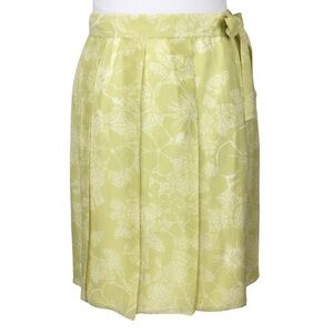 TOMMY BAHAMA Vintage Silk Pleated Floral Tropical Hawaiian Wrap Mini Skirt 4
